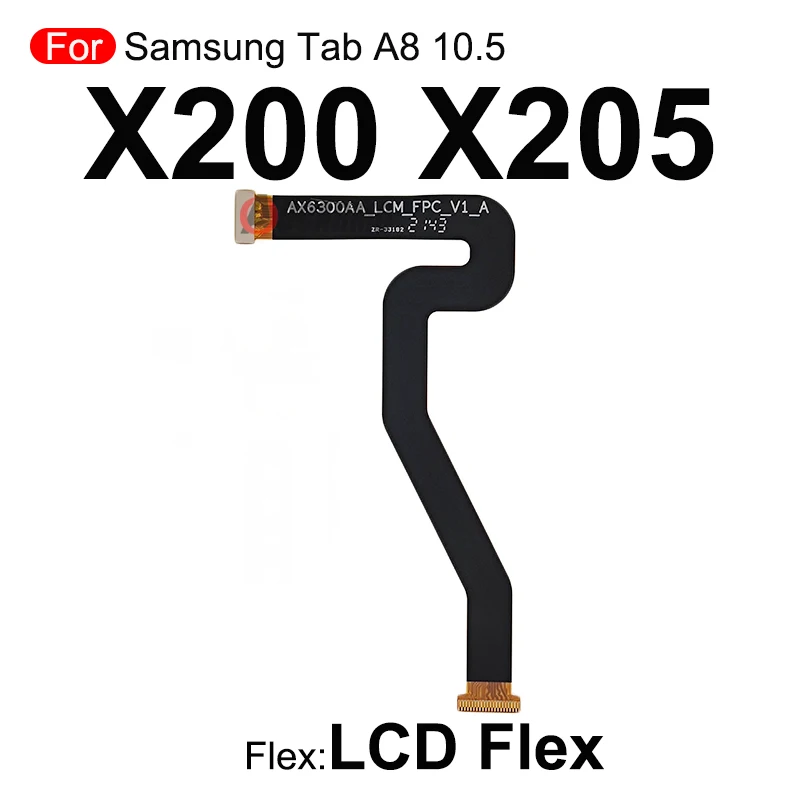 For Samsung Galaxy Tab A8 10.5 X200 SM-X205 LCD Display Connect Main Motherboard Power Volume Buttons Flex Cable Repair Part
