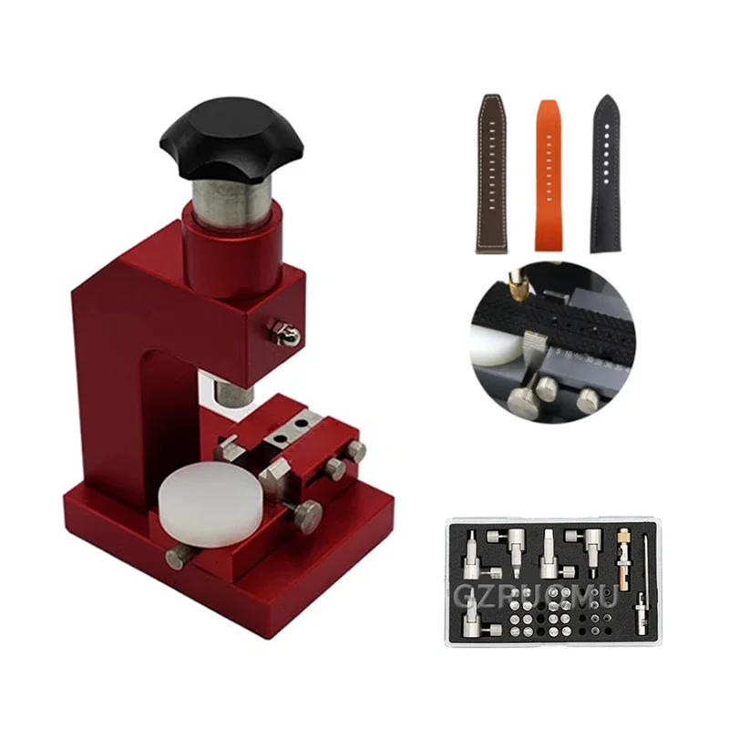 Leather Hole Punch Tool Multifunctional Watch Strap Puncher Round/Square/Oval Hole Adjustable Manual Punching Machine