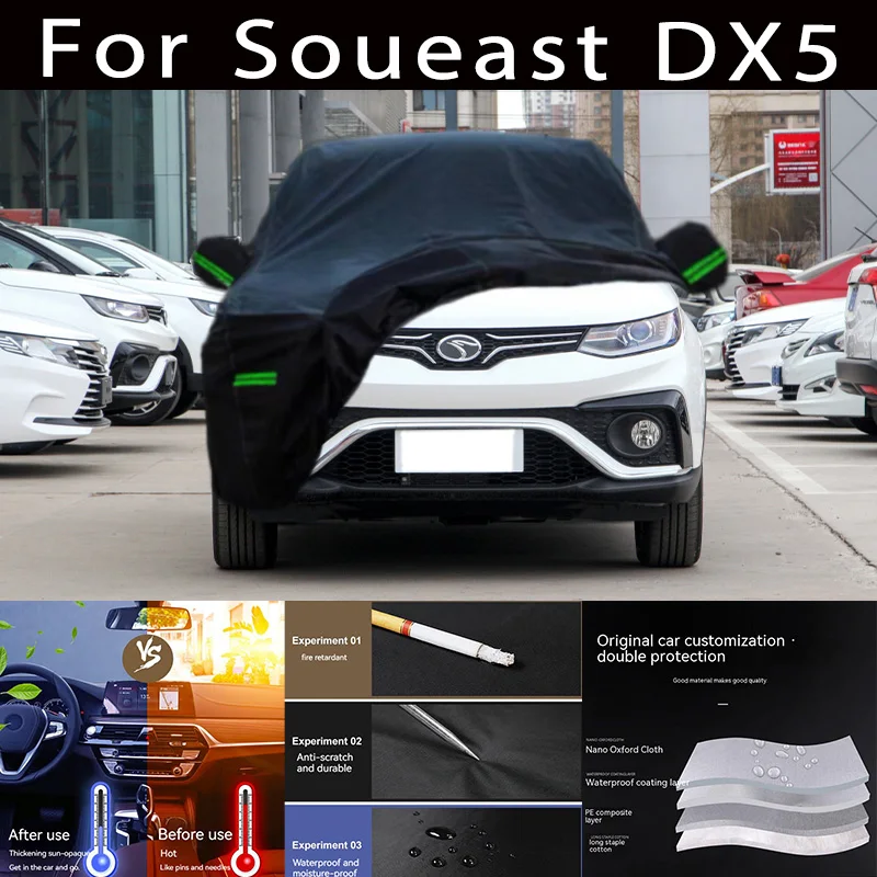 

For Soueast DX5 Outdoor Protection Full Car Covers Snow Cover Sunshade Waterproof Dustproof Exterior Car accessories