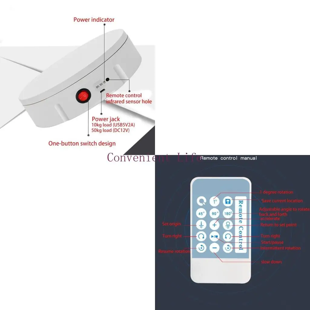 

L1EE 5 скоростей электрический проигрыватель стенд вращающийся на 360 градусов стол держатель для ювелирных изделий для часов с