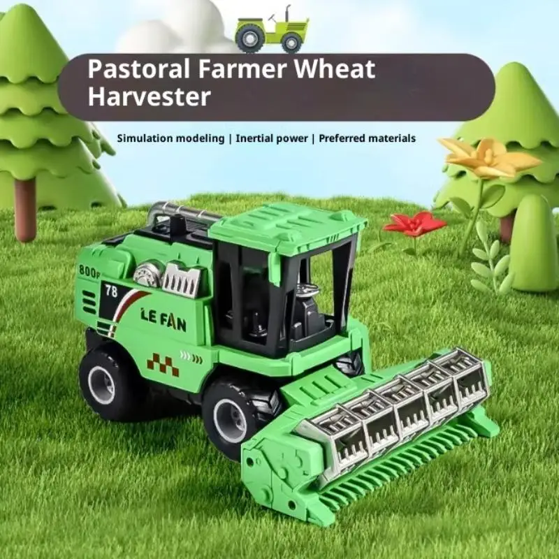 1 stks simulatie boerderij oogstmachine speelgoed kinderen boer traagheid voertuig speelgoed klassieke speelgoed wrijving aangedreven voor kinderen geschenken