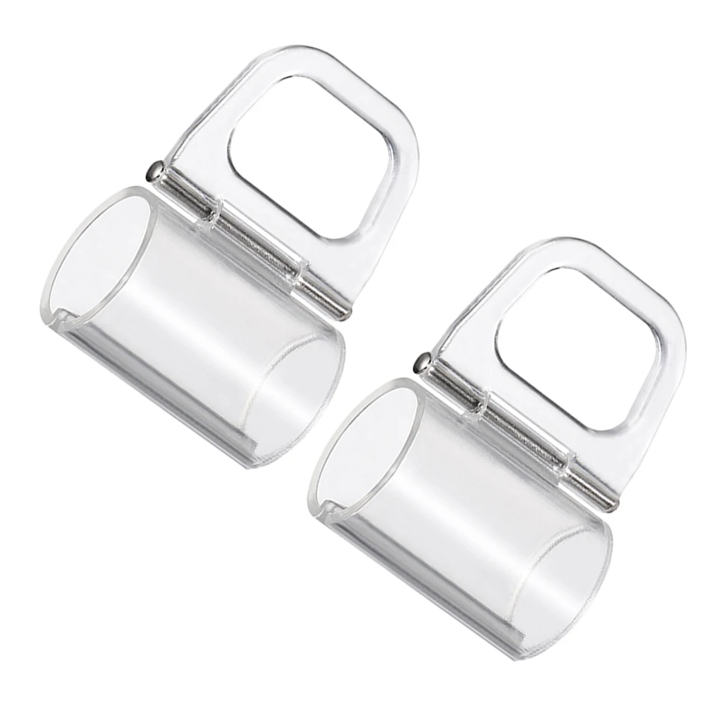 

2Pcs Cordless Roller Blind Pull Handles Clear Plastic Lifting Clamps Transparent Shade Cordless Shade Handles