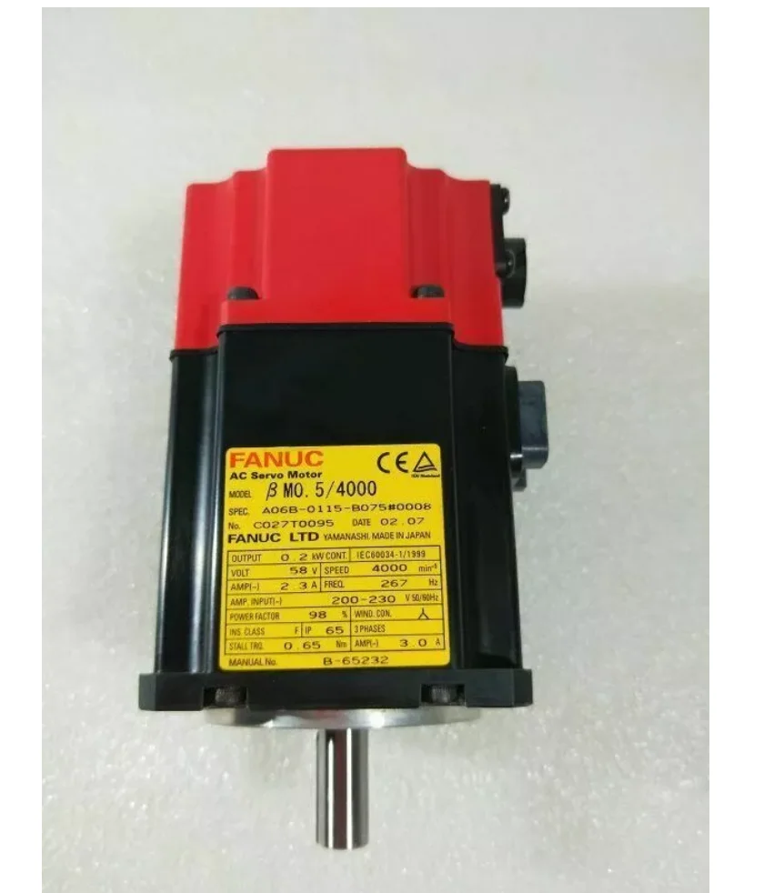 

A06B-0115-B075 New Fanuc AC Servo Motor 12 Months Warranty A06B0115B075