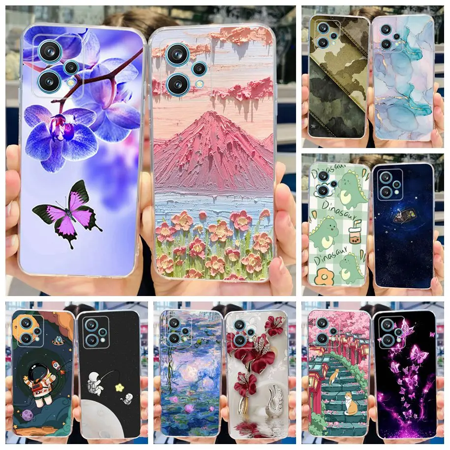 For OPPO Realme 9 Pro Plus 5G Case RMX3392 Fashion Butterfly Silicone Soft Cover For Realme 9 Pro+ Case Realme9 Shockproof Funda