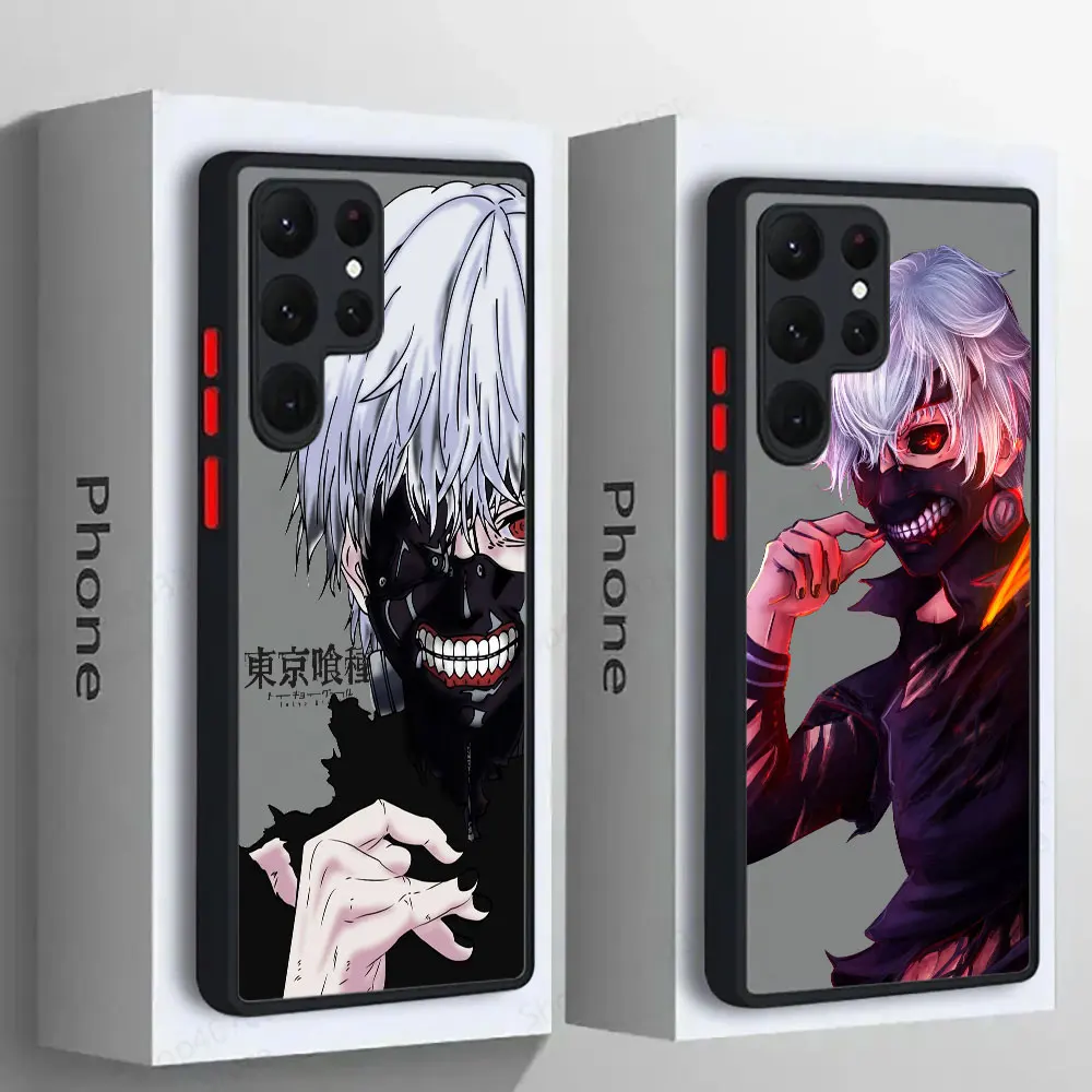 

Tokyo Ghoul Kaneki Ken Anime S25 Ultra Case For Samsung Galaxy S25 S24 S23 S21 S20 FE S22 Plus 5G Note20 Ultra Matte Phone Cover