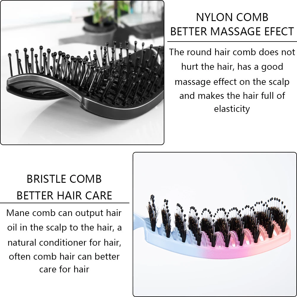 Borste & Nylon Magic Demelant Pinsel Detang ler Eber Borste Pop Pinsel Antik lit Perücke Haar bürste Salon Friseur Styling-Tools