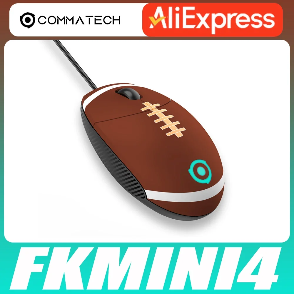 COMMATECH FKMINI3 Gaming Mouse CF/RTS Lightweight Two Handed Use E-sport Wired Mouse The Choice Of Professional E-sports Players