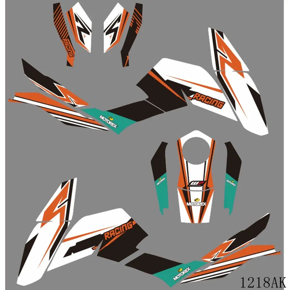 Full Graphics Decals Stickers Motorcycle Background  For KTM DUKE 125 200 390 2013 2014 2015 2016