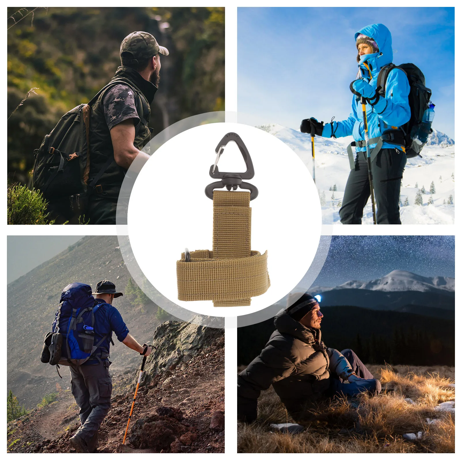 

2pcs Outdoor Gloves Lightweight Durable Belt Glove Leash Camping Rope ganizer Camping Rope ganizers Portable
