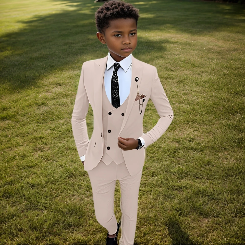 

Hot Sale Shawl Neck Children Tuxedo 3-14Y Boys Formal Handsome Slim Fit Suits For Wedding Party Guest Piano Stage Performance