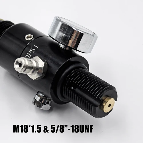 Imagen 2 del producto HPA 4500psi cilindro válvula reguladora de tanque de aire salida 800psi a 3000psi M18 * 1,5 buceo montaña escalada Homebrow