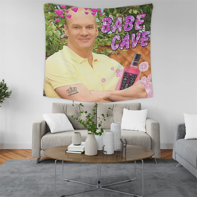 Gaslight Gatekeep Girlboss Bob Duncan Babe Cave Meme Exterminate Tapestry Wall Hanging Art for Bedroom Living Room Decor Home