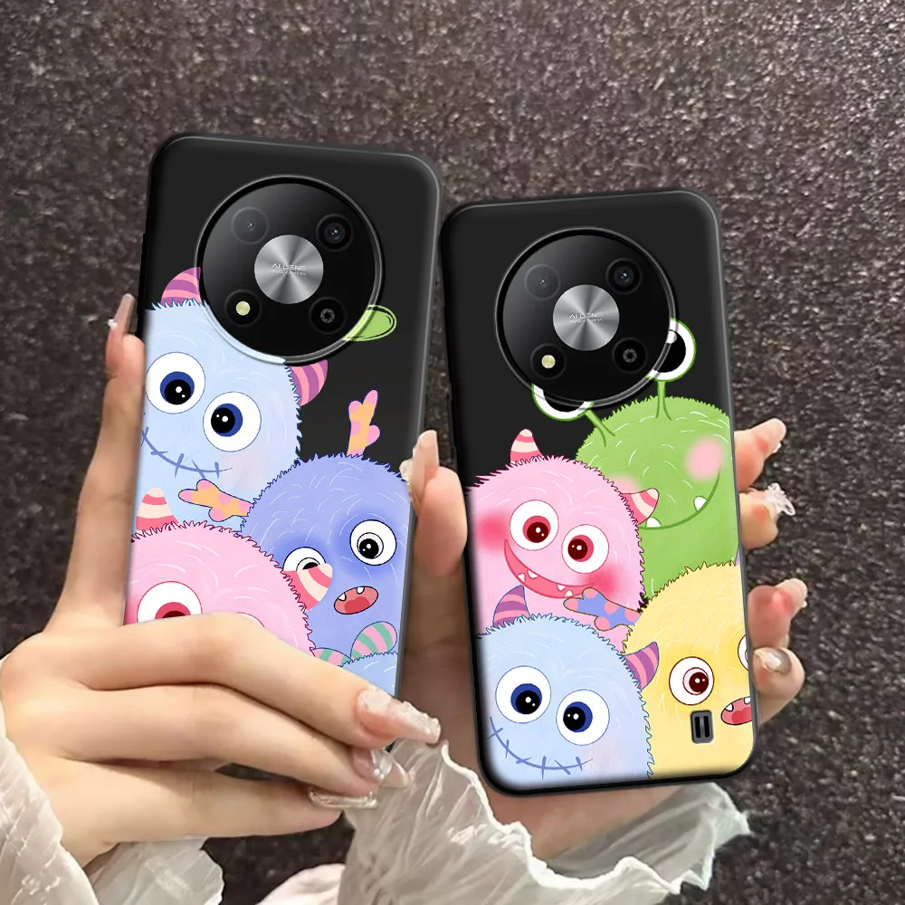 For ZTE Blade A73 5G Case Cartoon Ice Cream Soft Silicon TPU Astronaut Pattern Phone Case For ZTE Blade A73 5G Back Cover Conque