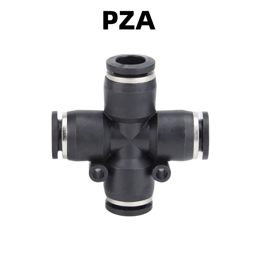 

Pneumatic cross-shaped four-way air pipe joints PZA04 PZA06 PZA08 PZA10 PZA12
