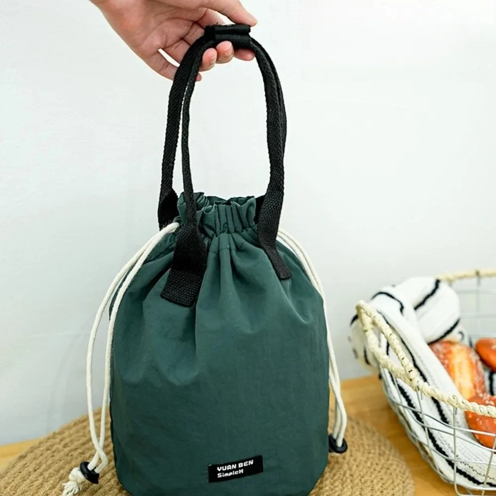 عالية الجمالية جولة أنبوبي حقيبة حفظ الطعام يده مقاوم للماء الحرارية بينتو حقيبة وجبة الناقل دائم حقيبة يد في الهواء الطلق حقيبة تخييم