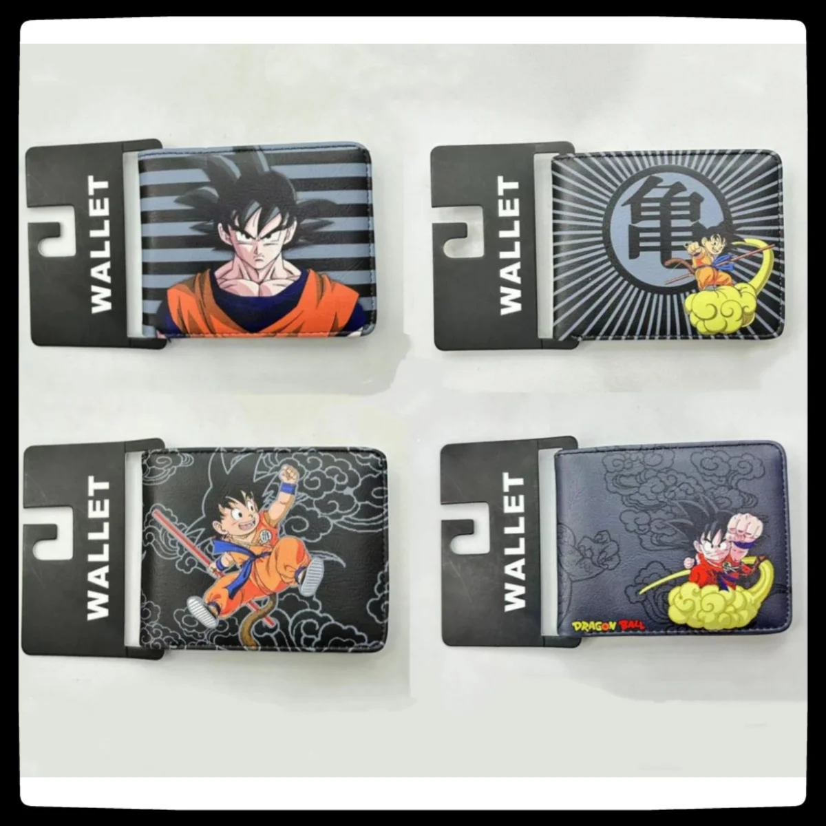 dragon ball peripheral short wallet male female Goku turtle half-fold PU coin purse anime wallet  men birthday gift