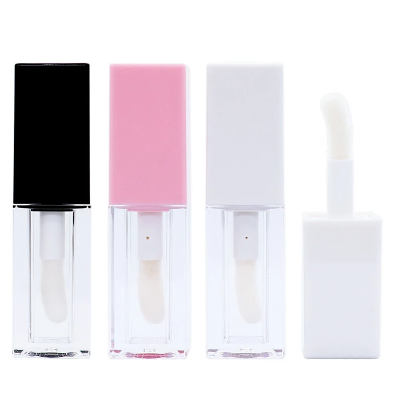 Grande pennello Doe applicatore per piedi Lipgloss Tube Logo personalizzato carino smalto per labbra bottiglia all'ingrosso bacchette spesse rotonde da 6.5ml di alta qualità