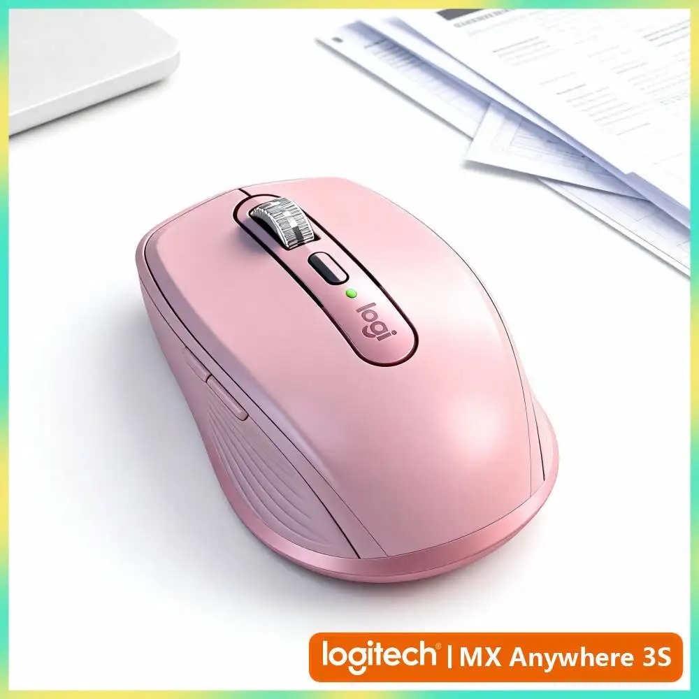 Creator MX Anywhere 3S - 8000 DPI, Precision Scroll, Silent Click, Perfect for Fitness Brand Poster & Design Task