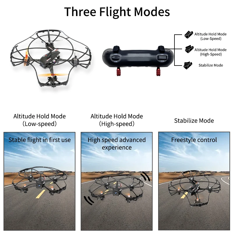 Radiolink F125 Eneopterinae Altitude holding FPV Racing Drone 125MM Mini Quad 4 modalità di volo 2KM gamma RC giocattolo per l\'educazione dei bambini