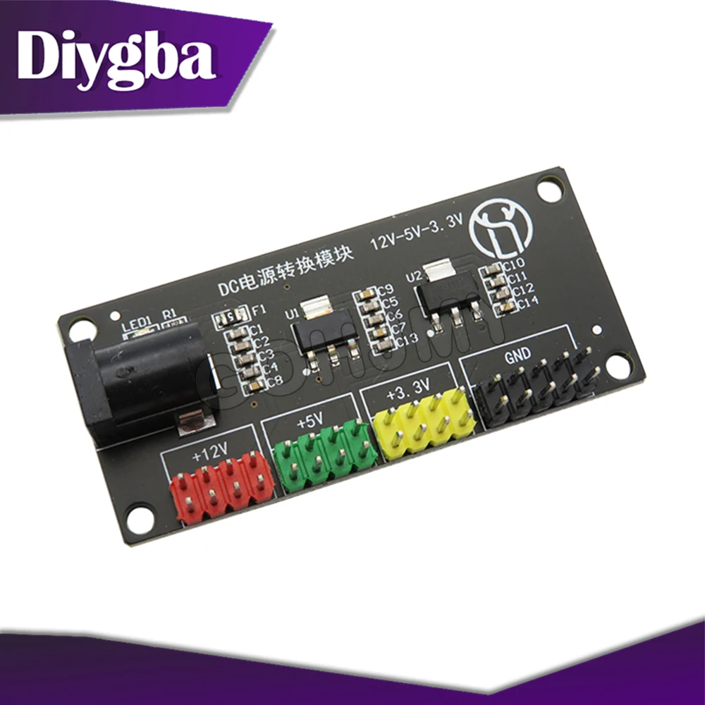 Power module 3.3v 5v 12v multi-channel output voltage conversion module DC-DC12V to 3.3v 5v 12v DIYGBA