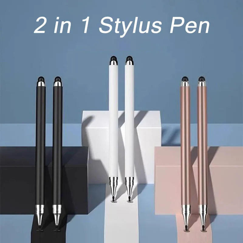 Universal 2 In 1 Stylus Pen For Ios Android Touch Pen Drawing Capacitive Pencil For iPhone iPad Samsung Xiaomi Tablet Smartphone