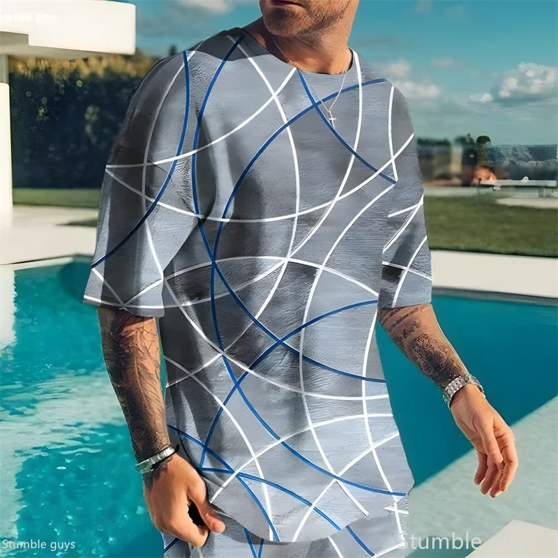 2026 Sommer Herren Übergrößen Anime T-Shirt Locker geschnittenes Kurzarm-Shirt aus atmungsaktivem, weichem Stoff – Oversized Sport-Trikot-Oberteil