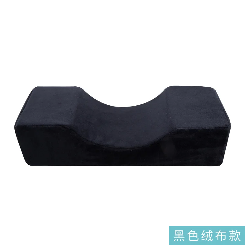 Black Velvet Grafted Eyelash Pillow, Acrylic Operating Table, Tattoo Auxiliary Tool, Beauty Salon Eyelashes U-Shaped Neck Pillow