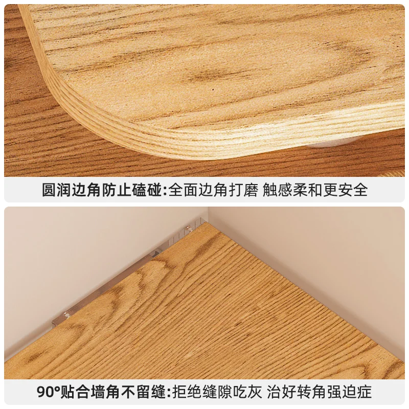 Trójkątna Akrylowa Półka Szafka Szafka Salon Sypialnia Narożna Szafka Ścienna Boczna Okno Wykusz Podłoga Szafka