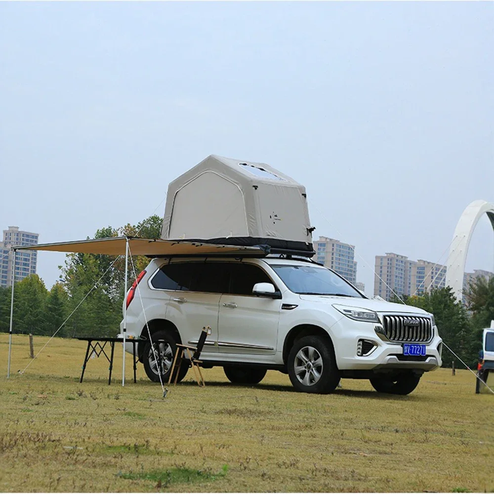 

Multifunctional Inflatable Roof Top Tent 300D Oxford Cloth Foldable Self-Drive Outdoor Hard Shell Off-Road 4x4 SUV Pickup Set
