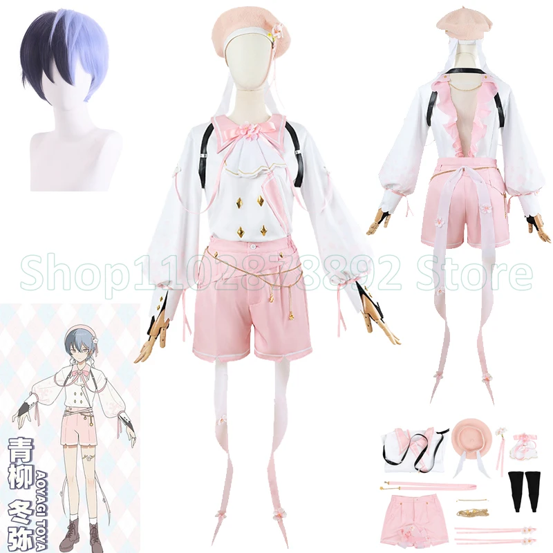 

Игра PJSK Toya Косплей Костюм Aoyagi Toya Косплей Розовые Шорты Комплект Проект Sekai Хэллоуин Наряды Женщины Мужчины Унисекс Костюм Униформа