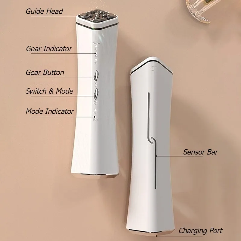 Dispositivo di bellezza a microcorrente Estetica Massaggiatori facciali Attrezzatura per il rafforzamento della pelle Attrezzature per la bellezza della pelle antietà