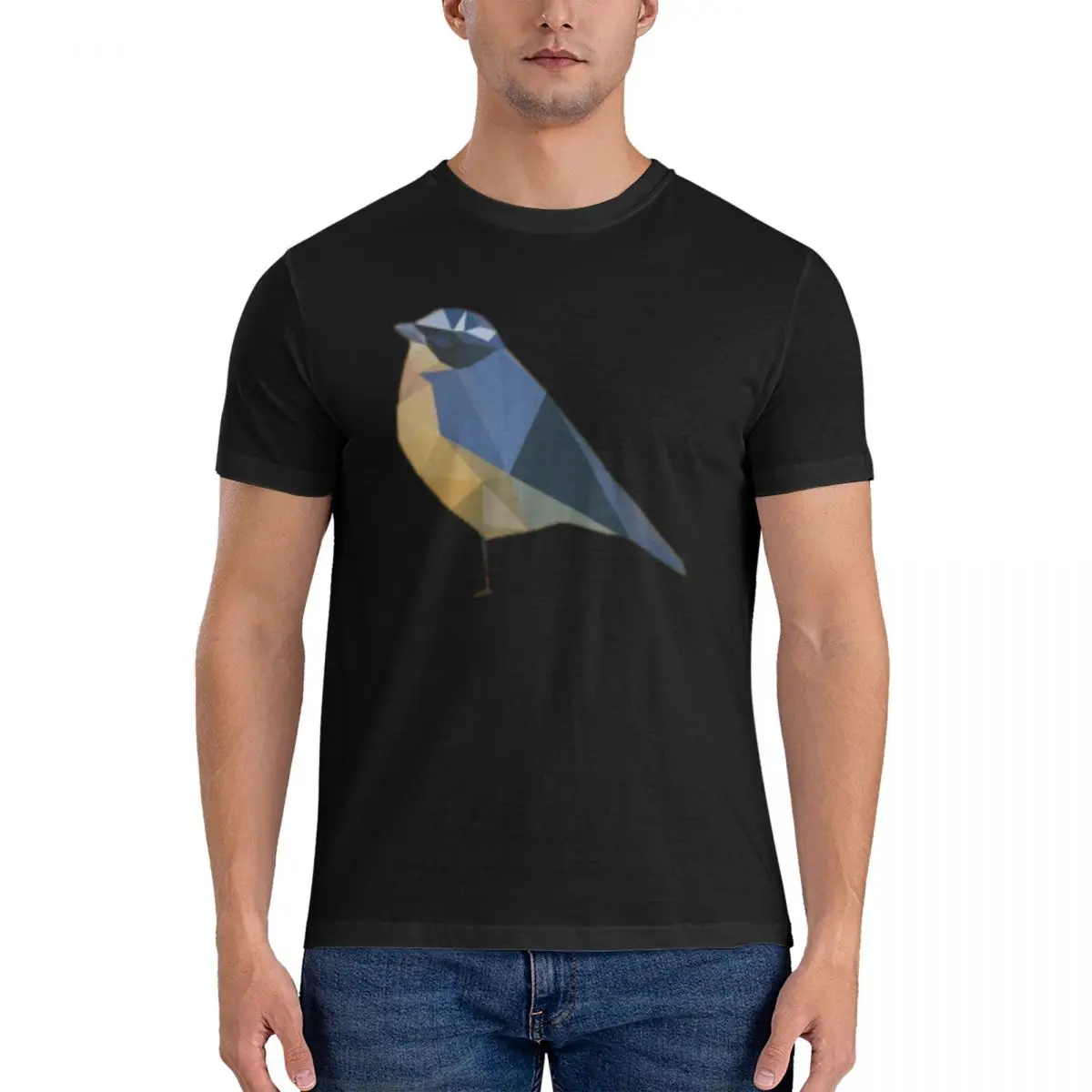 

Bird T-Shirt for Men Cotton Oversized T Shirts Men's Tees Short Crew Neck Summer Clothes Tops S-6XL