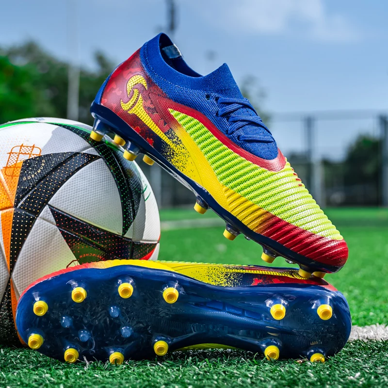 Men's Firm Ground Soccer Cleats Low-top Football Cleats FG/AG Professional Training Outdoor Lightweight Soccer Shoes