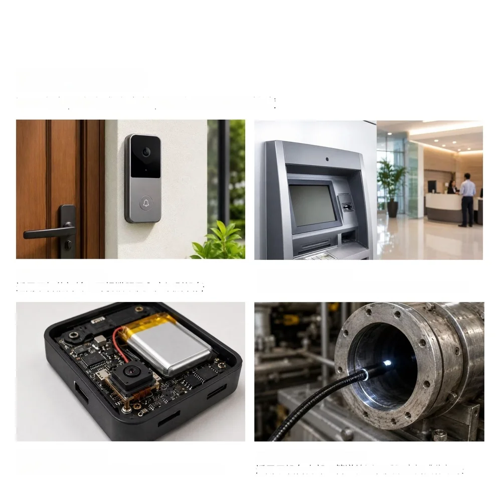 Fixed Focus 3.7mm Lens F2.2 Optimized for Security Camera Modules and Doorbell Units Featuring 100 Degree Diagonal Field of View