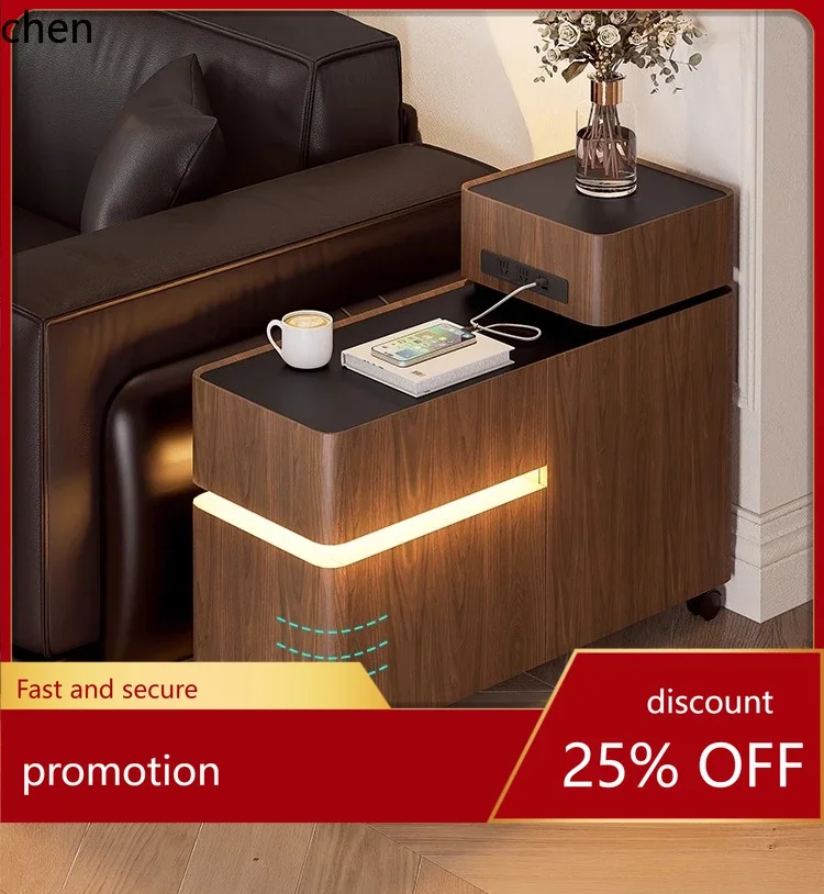 

HXL Sofa Side Cabinet Movable Side Table Tea Cabinet Partition Storage Cabinet