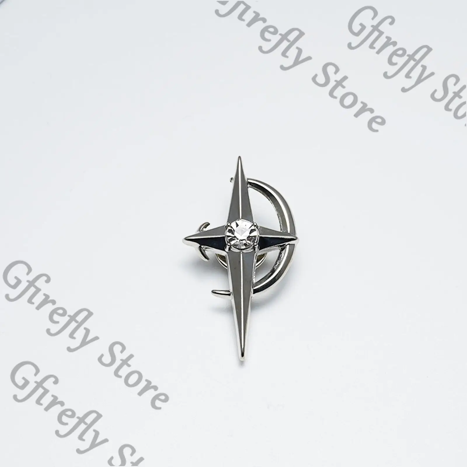 الحب والمساحة العميقة دبوس الصدر بروش تزيين الملابس أجزاء معدنية شعار Xavier Ambitus Ouch أنيمي لعبة تأثيري هدية #5