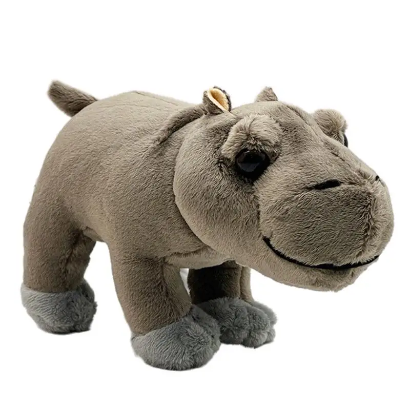 Plush Toy Cute Creative Small Plush Hippo Toy For Soothing Play Soft Wild Animals Hippo Stuffed Toy For Boys Girls Kids At Home