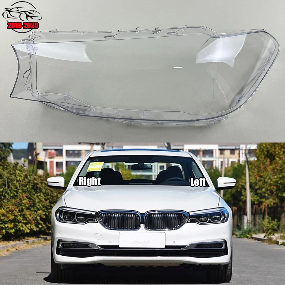 

For BMW 5 Series G30 G38 520i 523i 525i 528i 530i 2018-2020 Car Front Headlight Lens Cover Auto Case Headlamp Glass Lampshade