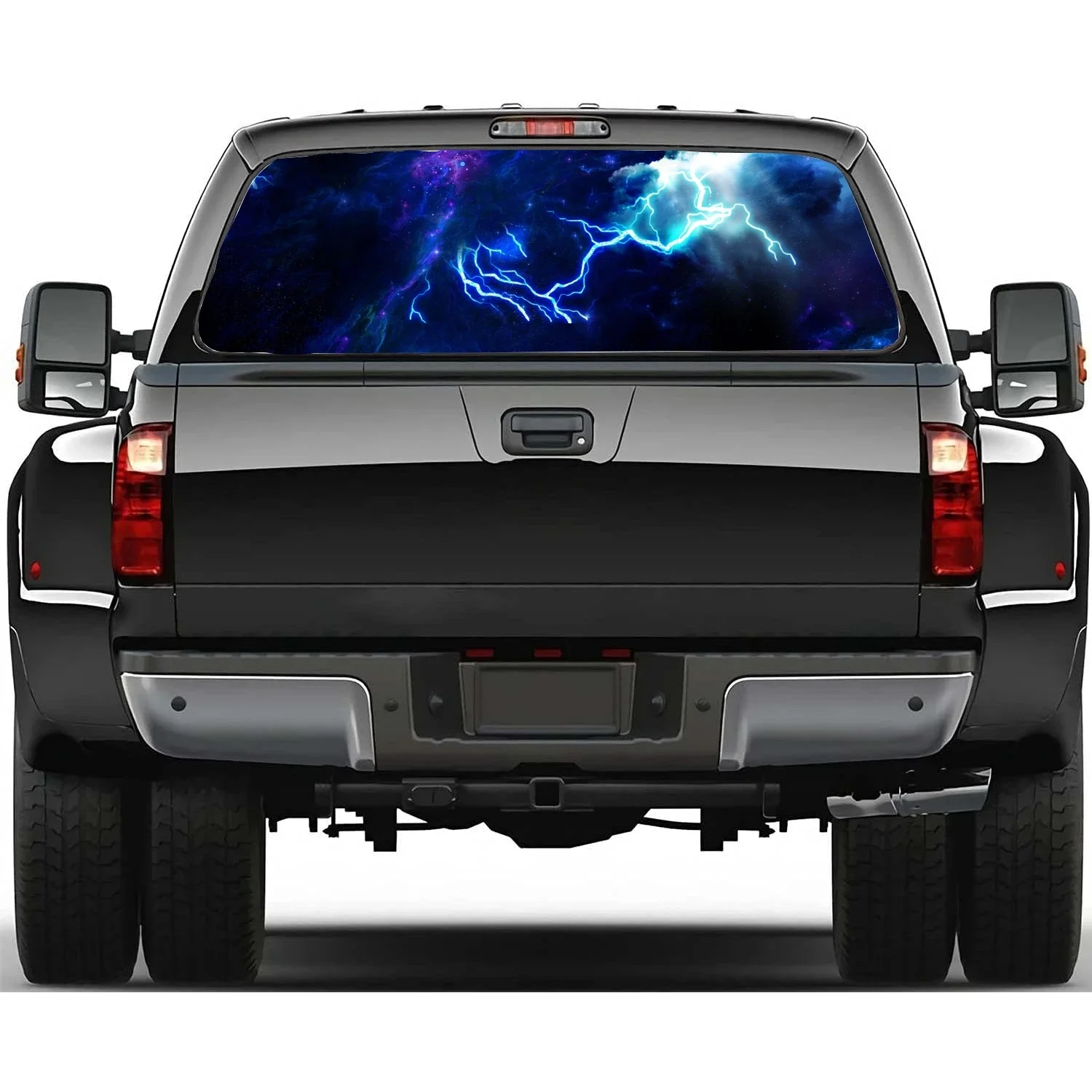 

lightning Car Window Decal Sticker Graphic Decorative Truck Perforated Vinyl Universal Wrap Sticker