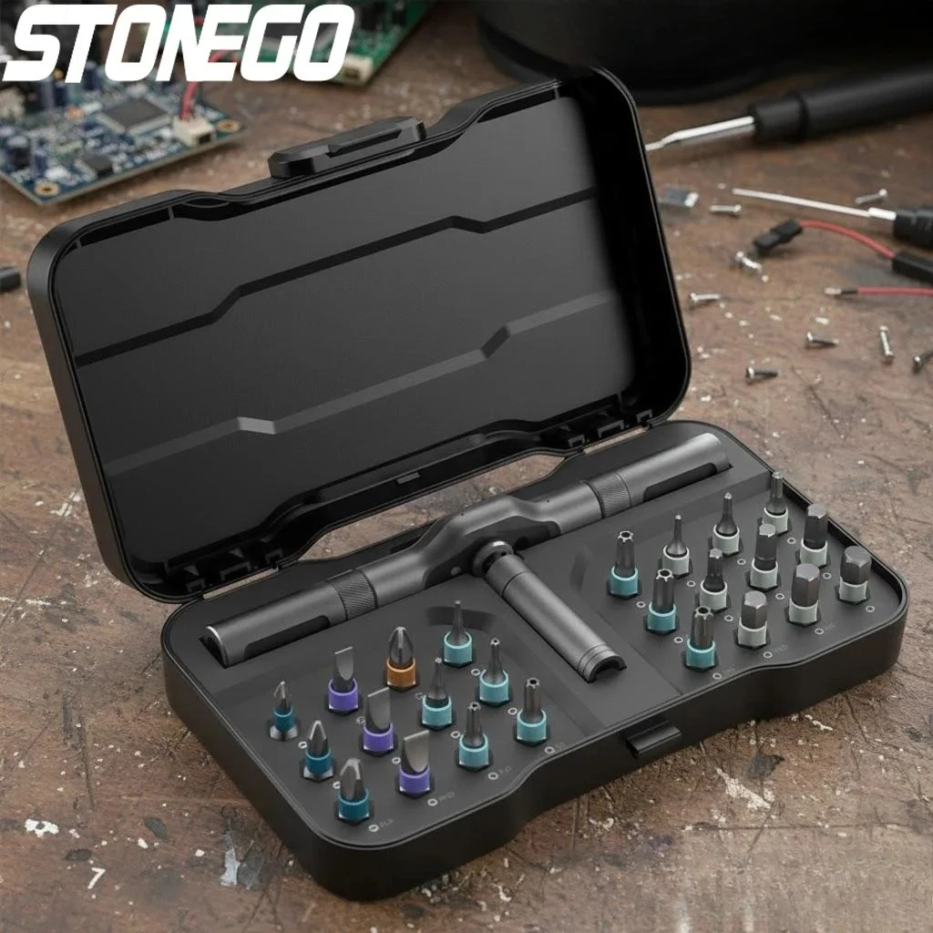 

Набор отверток 24-в-1 с крестовыми и плоскими насадками, многофункциональный, с трещоткой, для ремонта дома, разборки и DIY