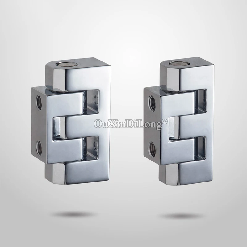 

Brand New 4PCS Zinc Alloy Industrial Equipment Hinges Distribution Box Hinge Switch Electrical Cabinet Door Hinges Chromed