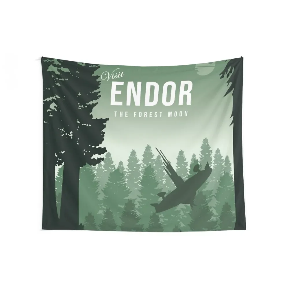 Visit Endor The Forest Moon Tapestry Cute Decor Aesthetic Room Decorations Nordic Home Decor Outdoor Decoration Tapestry