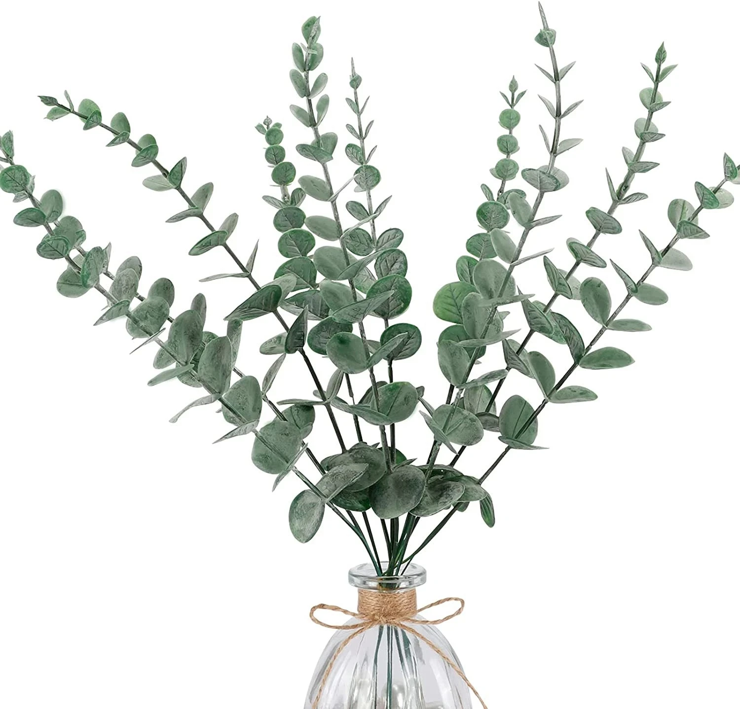 6/12/18pcs Artificial Eucalyptus Leaves Greenery Stems For Home Garden Vase Decoration Christmas Party Wedding Bouquet DIY Plant