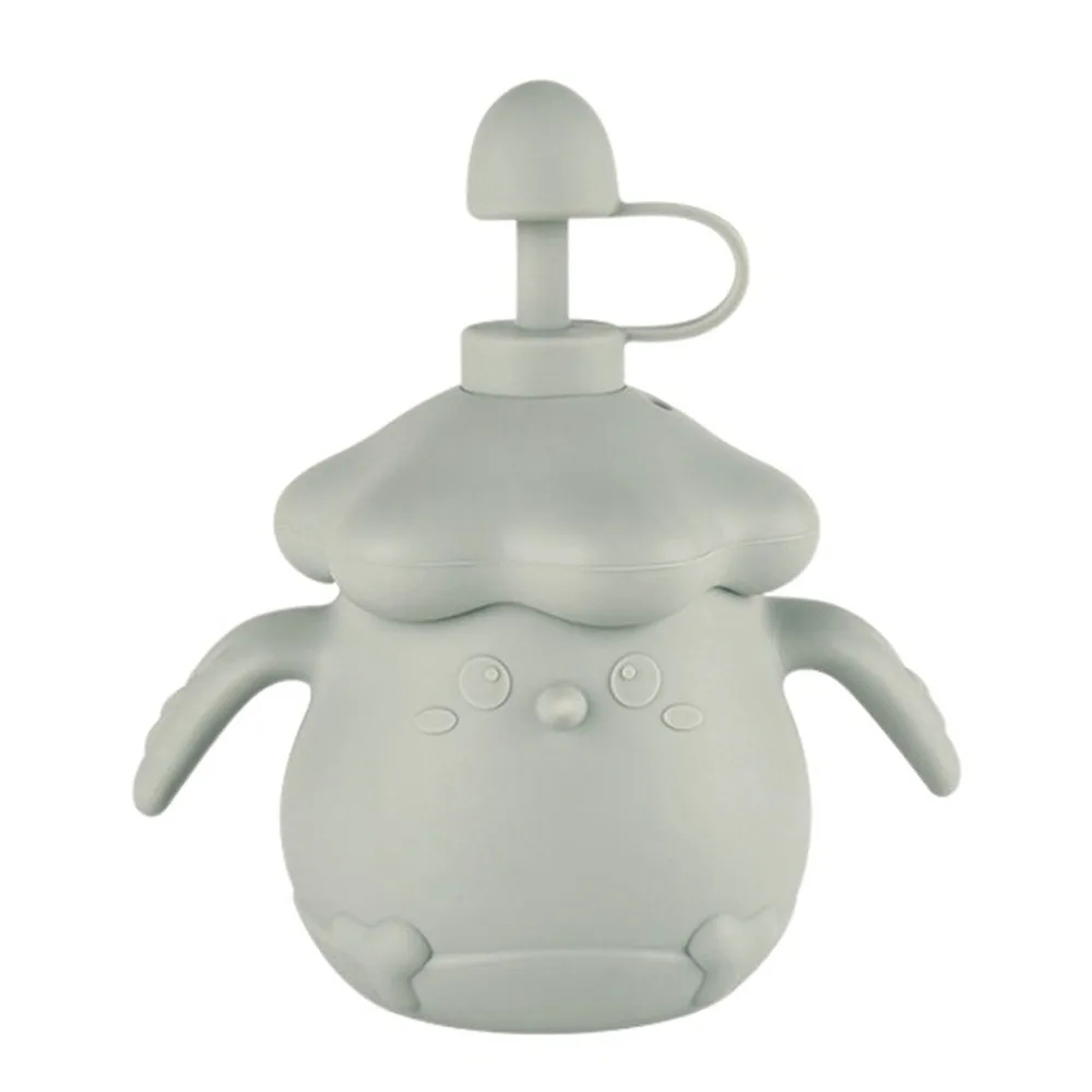 

Creative Baby Training Cup Leakproof Soft Silicone Toddlers Straw Water Bottle Double Handles Portable Baby Silicone Feeding Cup