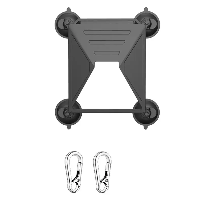 ABFU-أسود سيليكون الغطاء الواقي جبل عدة قابل للتعديل شفط كأس قوس ل Starlink Mini 1 قطعة