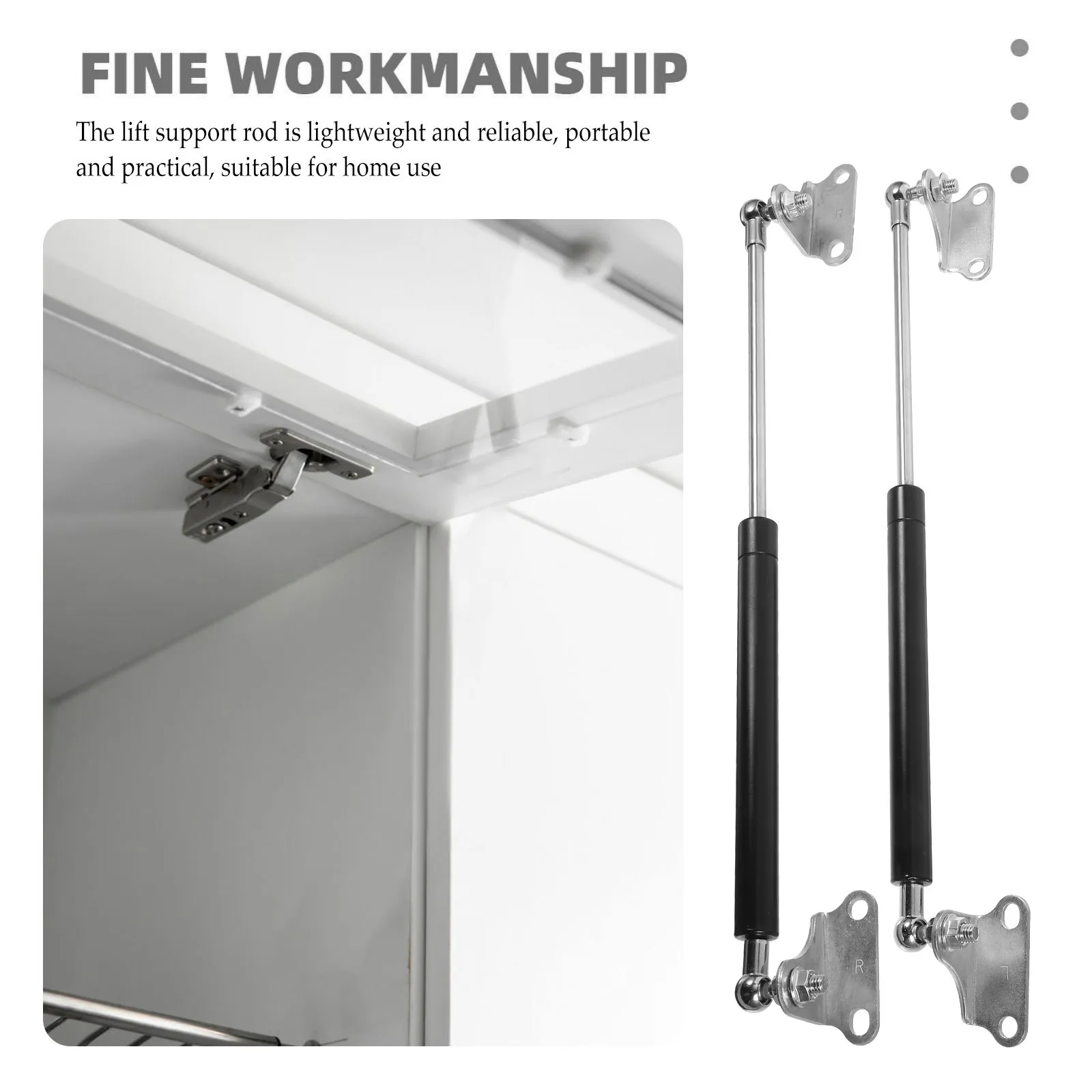 2Pcs Gas Spring Door Struts Heavy Duty Lift Support for Toolbox Trunk Rv Cabinet Lids Stay Lift Gas Spring Strut view 6