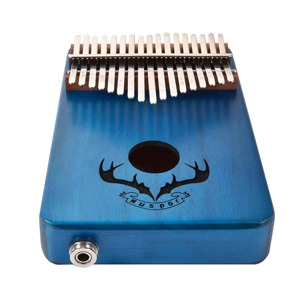 Brand New EQ Kalimba 17key Kalimba Pickup Thumb Piano With Bag Yellow/Brown/Blue 17 Key Cable Tuner For Beginner