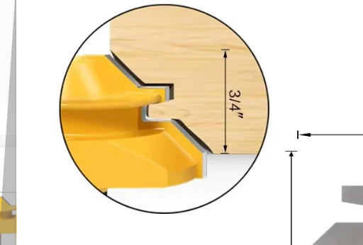 3PC/Set 1/2" 12.7MM 12MM Shank Milling Cutter Wood Carving Tongue and Groove Router Bit Tool Set 45 Degree Lock Miter Router Bit
