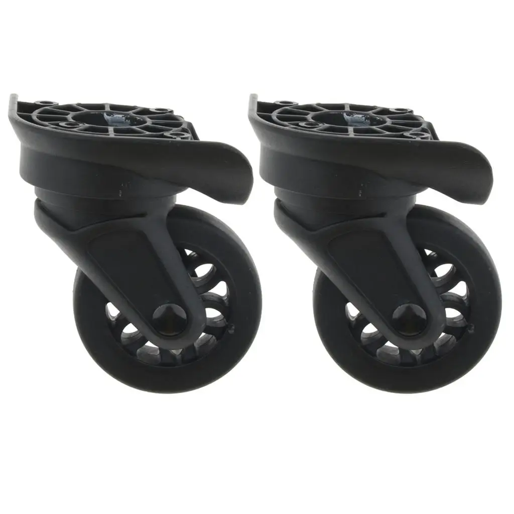 Pair of Mute Spare Luggage Suitcase Wheels 360 Degree Swivel A90