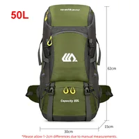 50L Travel Backpack Camping Men Large Hiking Bag Tourist Rucksack Waterproof Outdoor Sports Climbing Mountaineering Bag Luggage - Image 6